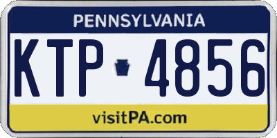 PA license plate KTP4856
