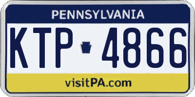 PA license plate KTP4866