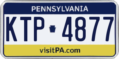 PA license plate KTP4877