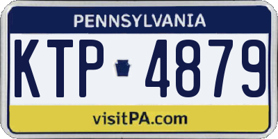 PA license plate KTP4879