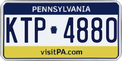 PA license plate KTP4880