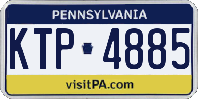 PA license plate KTP4885
