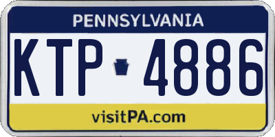 PA license plate KTP4886