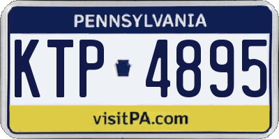 PA license plate KTP4895