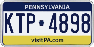 PA license plate KTP4898