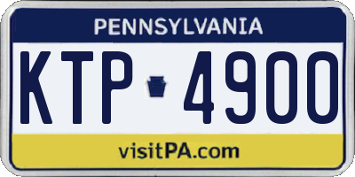 PA license plate KTP4900