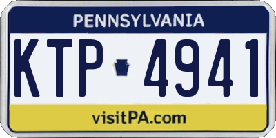 PA license plate KTP4941