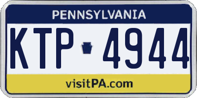 PA license plate KTP4944