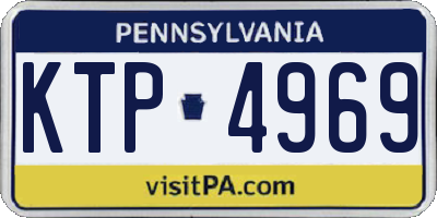 PA license plate KTP4969