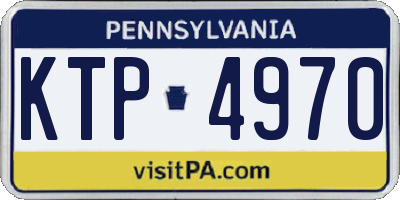 PA license plate KTP4970