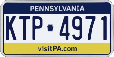 PA license plate KTP4971