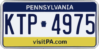 PA license plate KTP4975