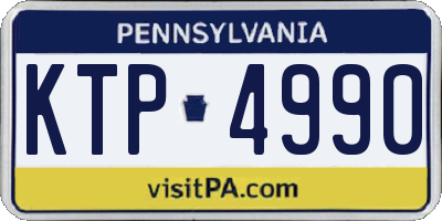 PA license plate KTP4990
