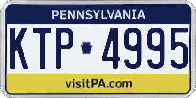 PA license plate KTP4995