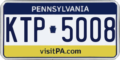 PA license plate KTP5008