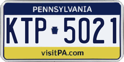 PA license plate KTP5021