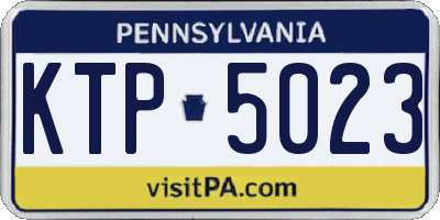 PA license plate KTP5023