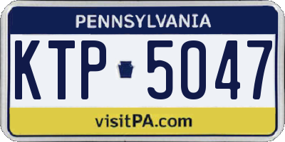 PA license plate KTP5047