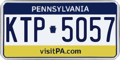 PA license plate KTP5057