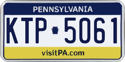 PA license plate KTP5061