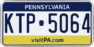 PA license plate KTP5064