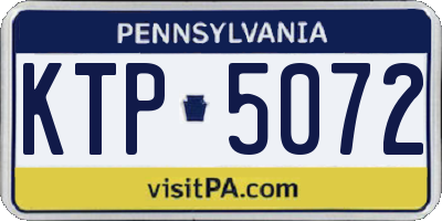 PA license plate KTP5072
