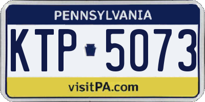 PA license plate KTP5073