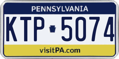 PA license plate KTP5074