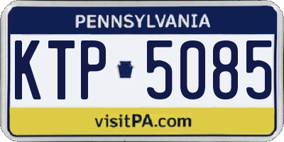 PA license plate KTP5085