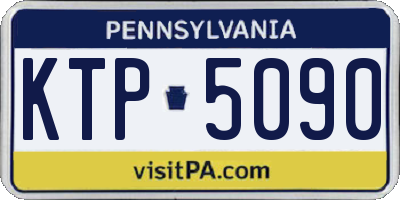 PA license plate KTP5090