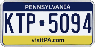 PA license plate KTP5094