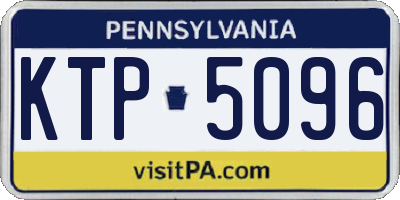 PA license plate KTP5096