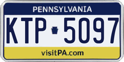 PA license plate KTP5097