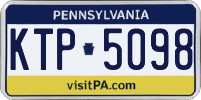 PA license plate KTP5098