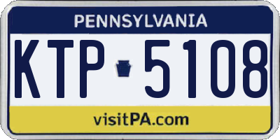 PA license plate KTP5108