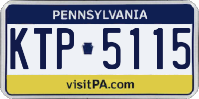 PA license plate KTP5115