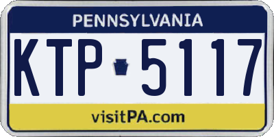 PA license plate KTP5117