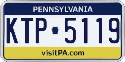 PA license plate KTP5119