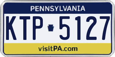 PA license plate KTP5127