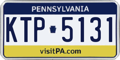 PA license plate KTP5131