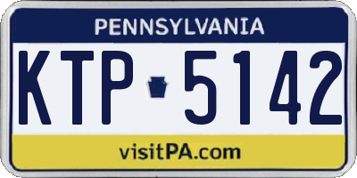 PA license plate KTP5142