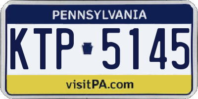 PA license plate KTP5145