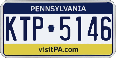 PA license plate KTP5146