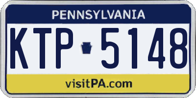 PA license plate KTP5148