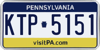 PA license plate KTP5151