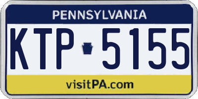 PA license plate KTP5155