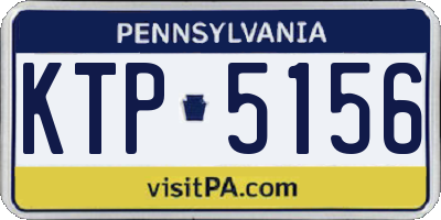 PA license plate KTP5156