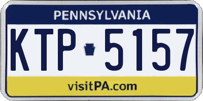 PA license plate KTP5157