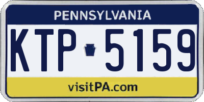 PA license plate KTP5159