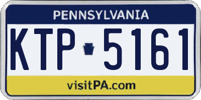 PA license plate KTP5161